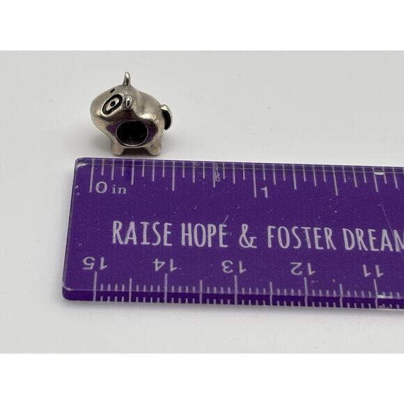 PANDORA Spot the Dog Bead Charm #790258 Puppy Sterling Silver Retired Authentic - Picture 6 of 6